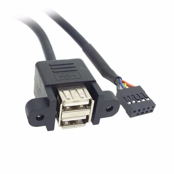 Два порта USB 2 0 для материнской платы 9-контактный кабель подключения к плате и