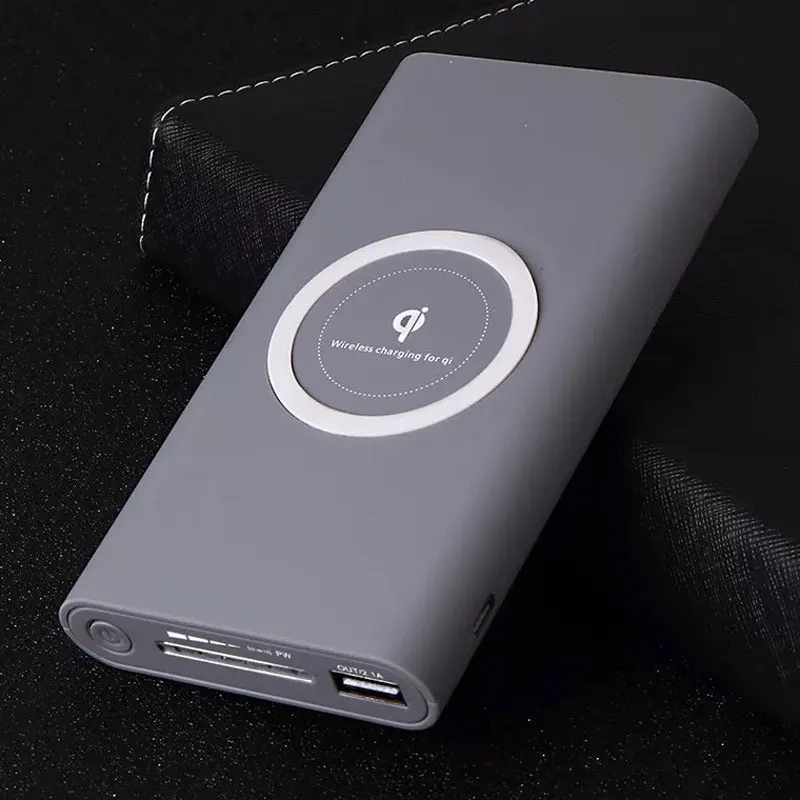 TOPZERO 10000 мАч, зарядное устройство, беспроводное зарядное устройство для iPhone X, 8 Plus, Qi, беспроводное зарядное устройство для samsung S6, 7, 8, Note, 8, Xiaomi, зарядное устройство