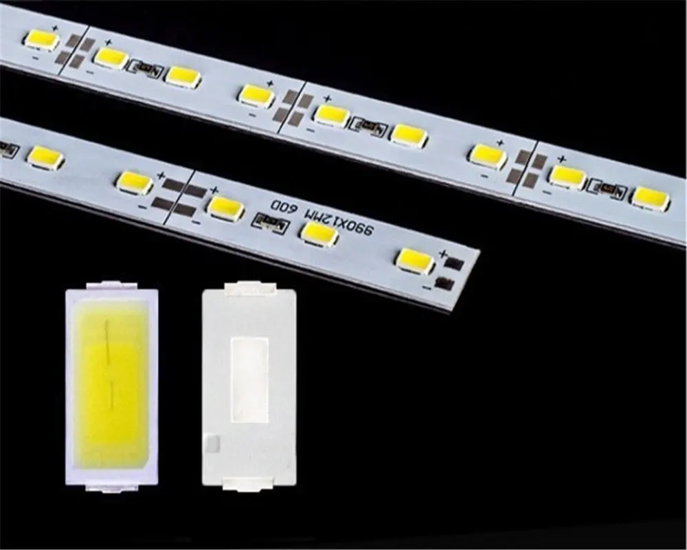 Супер яркий белый 4500k DC 12V 36SMD 0,5 m 100 шт./лот 5630 Светодиодная жесткая полоса светодиодная полоса из алюминиевого сплава для шкафа