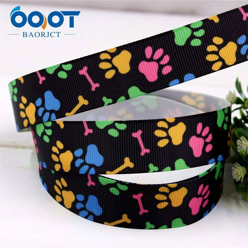 1741319 OOT BAORJCT 22mm 10yard/lot cartoon Ribbons Thermal transfer Printed grosgrain Wedding Accessories DIY handmade material | Дом и сад