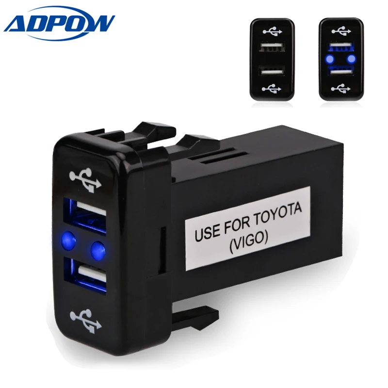 Зарядное устройство для Toyota USB адаптер разъем интерфейс автомобильного