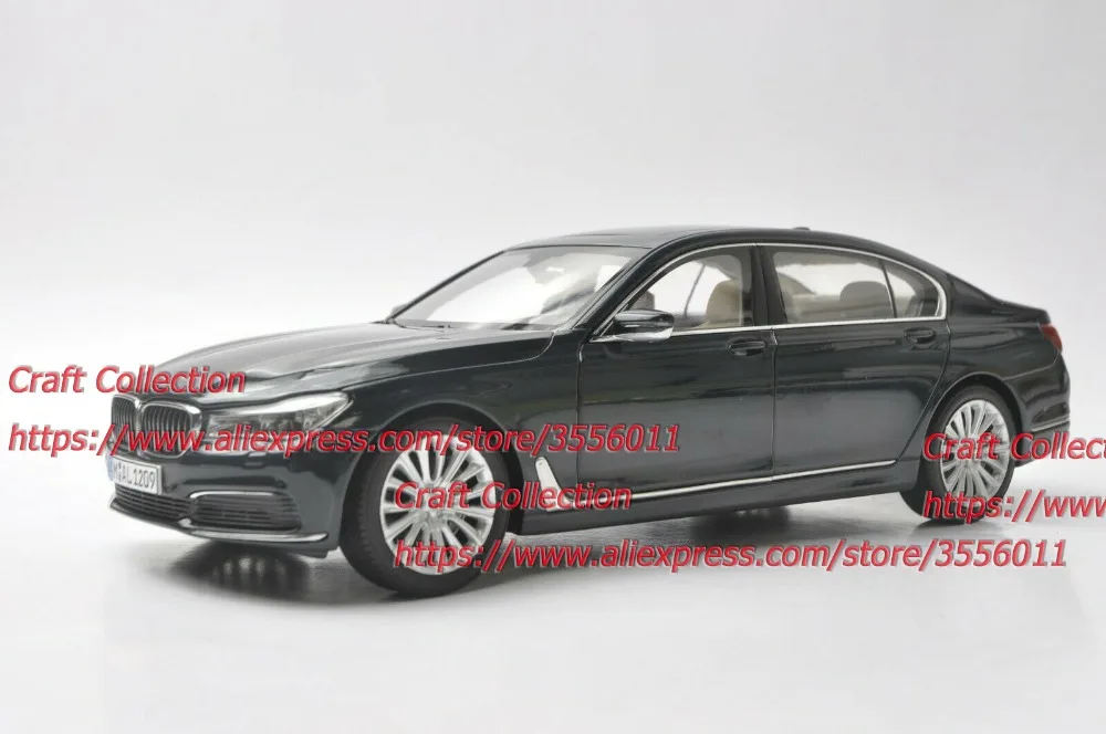 1:18 литья под давлением модель для 750Li 760Li Глубокий серый Седан сплав игрушка автомобиль миниатюрная коллекция подарки