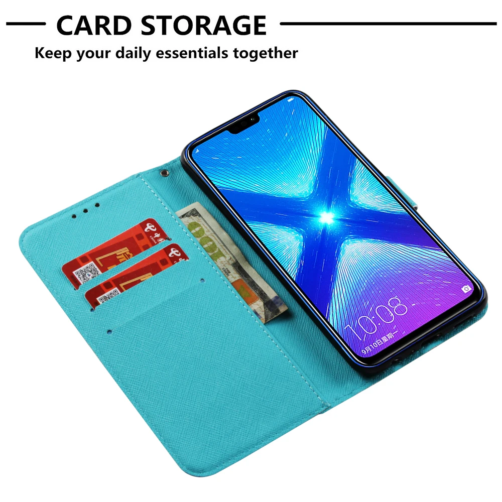 Чехол для Huawei Honor 8X X8 JSN L22 L21 L23 Honor8X флип-чехол телефона кожаный чехол 8 X JSN-L22 JSN-L21