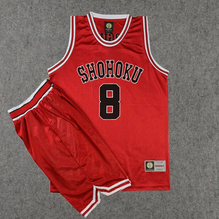 Slam Dunk Shiozaki Tetsushi NO.8 баскетбольная майка и шорты спортивная одежда косплей костюм