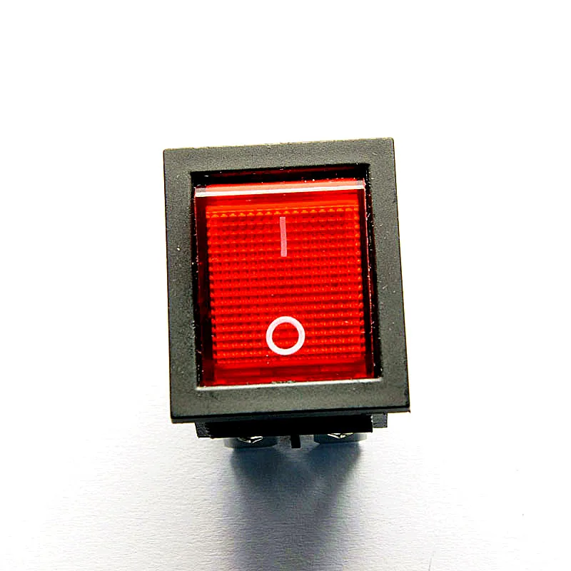 Large boat switch KCD2 KCD4-202 red 6 feet 2 stalls with lights 16A/250V 20A/125V | Обустройство дома