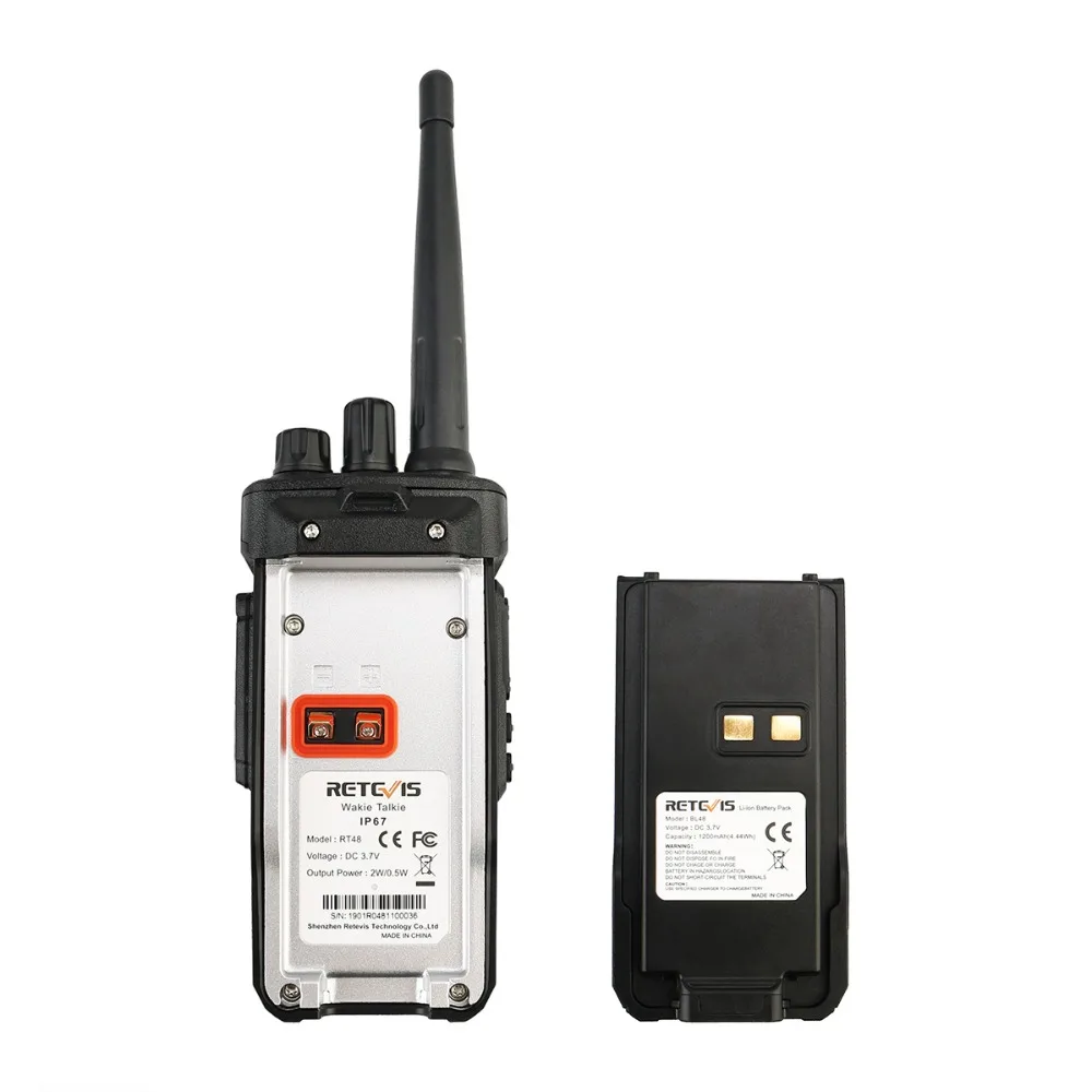 RETEVIS RT48 IP67 водонепроницаемая рация 2 Вт UHF FRS без лицензии Портативное двухстороннее радио VOX скремблер usb зарядка трансивер