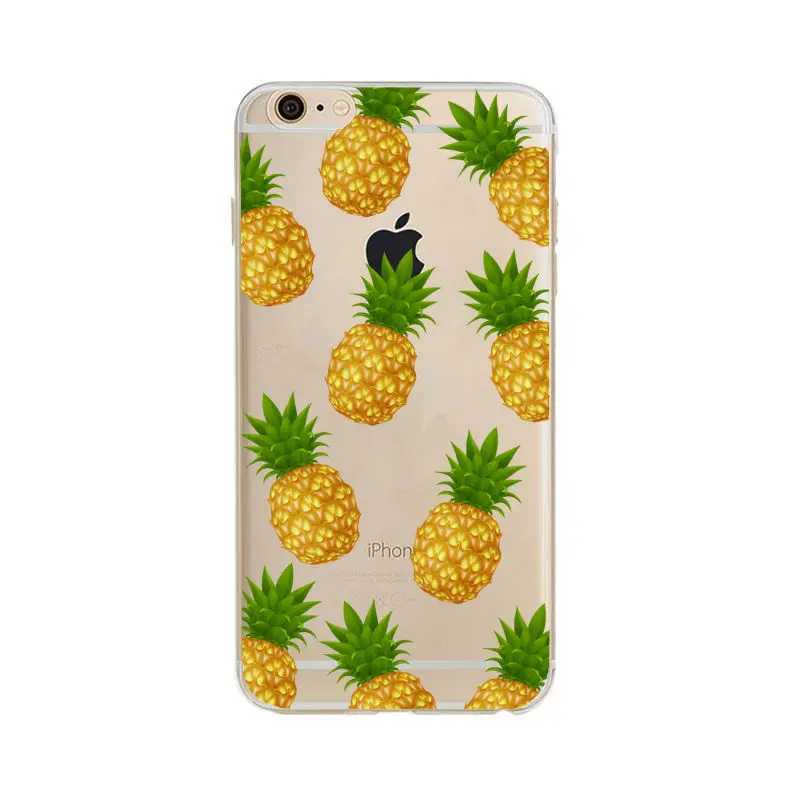 Чехол для телефона Apple iPhone 4 чехлы из мягкого ТПУ с фруктами ананасами лимоном