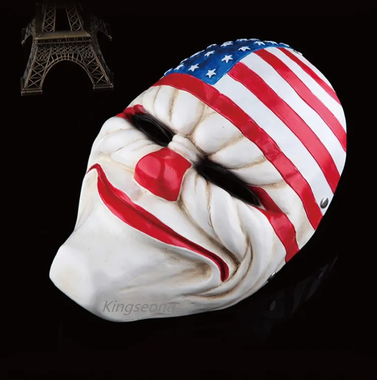 Горячая Распродажа! Хэллоуин вечерние день Смола Маска Payday 2 Косплей Высший сорт