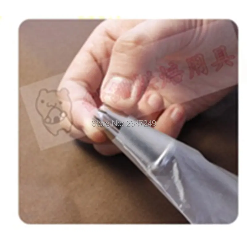 10PCS Food Grade Plastic Disposable Piping bag Icing Nozzle Fondant Cake Decorating Pastry Tips Tools |