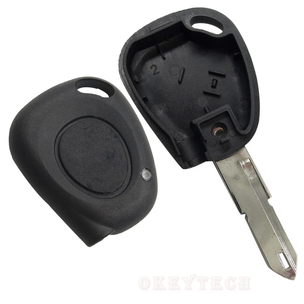 Сменный корпус для ключей на кнопке OkeyTech 1 с подсветкой подходит RENAULT Megane Clio Scenic