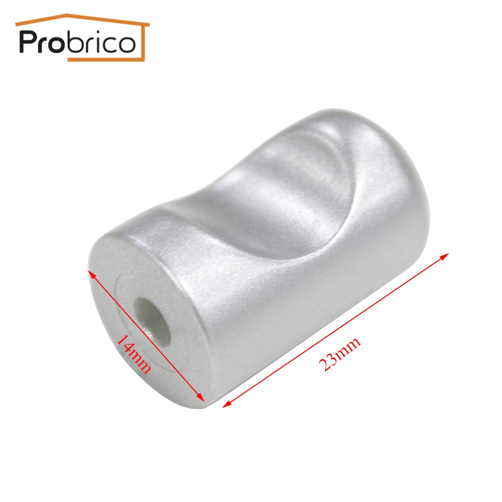 Probrico 10 шт. пластиковая ручка для кухонного шкафа Серебряная мебели выдвижного