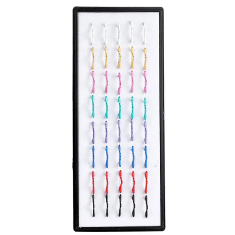 40pcs/lot New Stainless Steel multicolor Nose Open Hoop Ring Star Earring Body Piercing Studs Women Men Fashion Jewelry | Украшения и