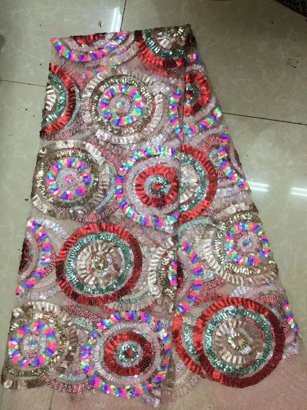 

Latest Nigerian Laces Fabrics With SEQUINS High Quality Tulle African Laces Fabric Wedding African French Tulle Lace XR01