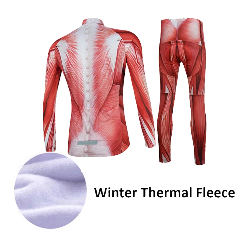 Aogda Winter Cycling Clothing Men Thermal Fleece Bicycle Clothes Set Long Sleeve Bike Wear Outdoor Uniforme Ciclismo | Спорт и