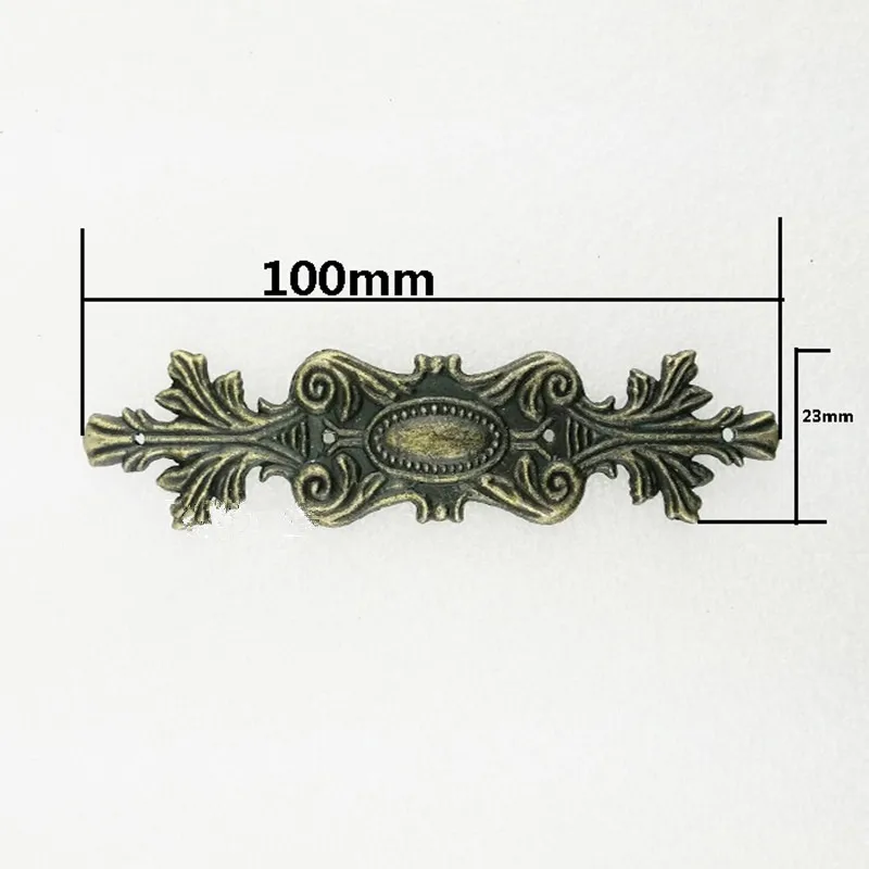 Bronze Flower Wraps Cabochon Ancient Gourd Flatback Alloy Embellishments Scrapbooking For DIY 100*23mm 20Pcs  Строительство