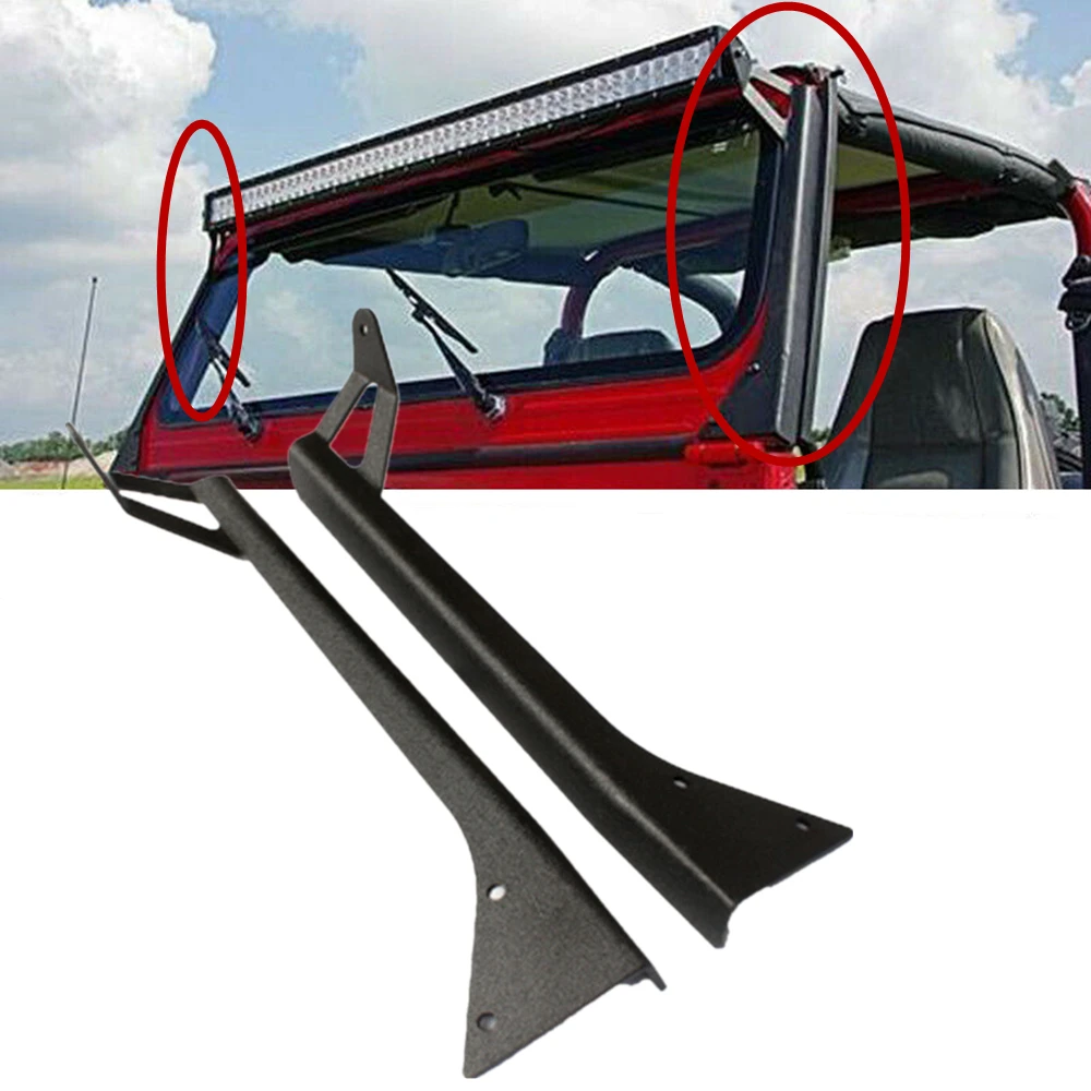 Верхний кронштейн для установки на крышу для Jeep Wrangler YJ 87-95 дюймов, прямой светодиодный светильник