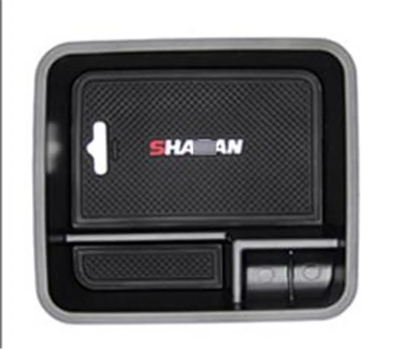 Центральный подлокотник для поддона черный контейнер хранения ABS Volkswagen Sharan 2012 2018