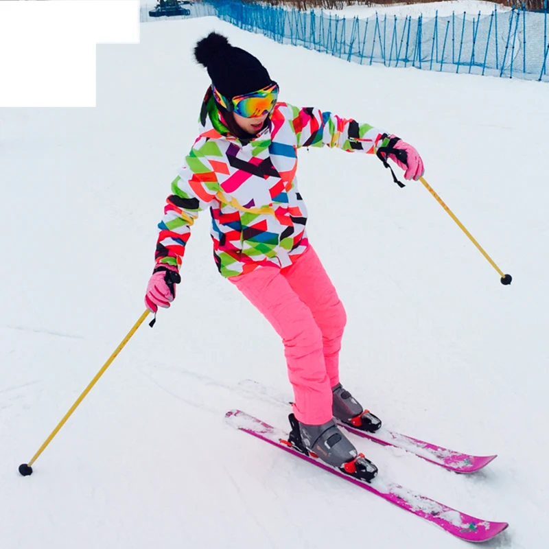 

Gsou Snow Snowboarding suit set women snowboard windproof waterproof ski snow pants female outdoor sport Breathable jackets sets