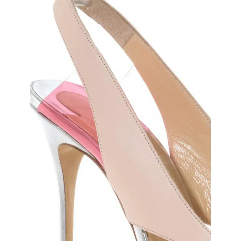 

FSJ Women Shoes Ladies Pumps 2020 Spring Autumn Multi-color Slingback Pumps Pointy Toe Stiletto Heels Plus Size Shoes 41 42 43