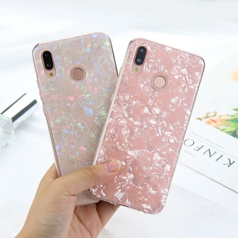 Роскошный чехол для телефона с раковиной для Honor 8X10 9 lite 7C 8A Pro Чехол для huawei P30 P10 P20 Lite Y9 Y7 Pro P Smart