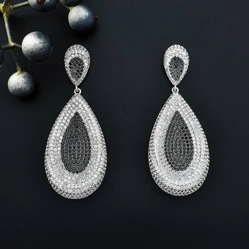 ModemAngel Роскошные капли воды геометрические полный микро AAA кубического циркония