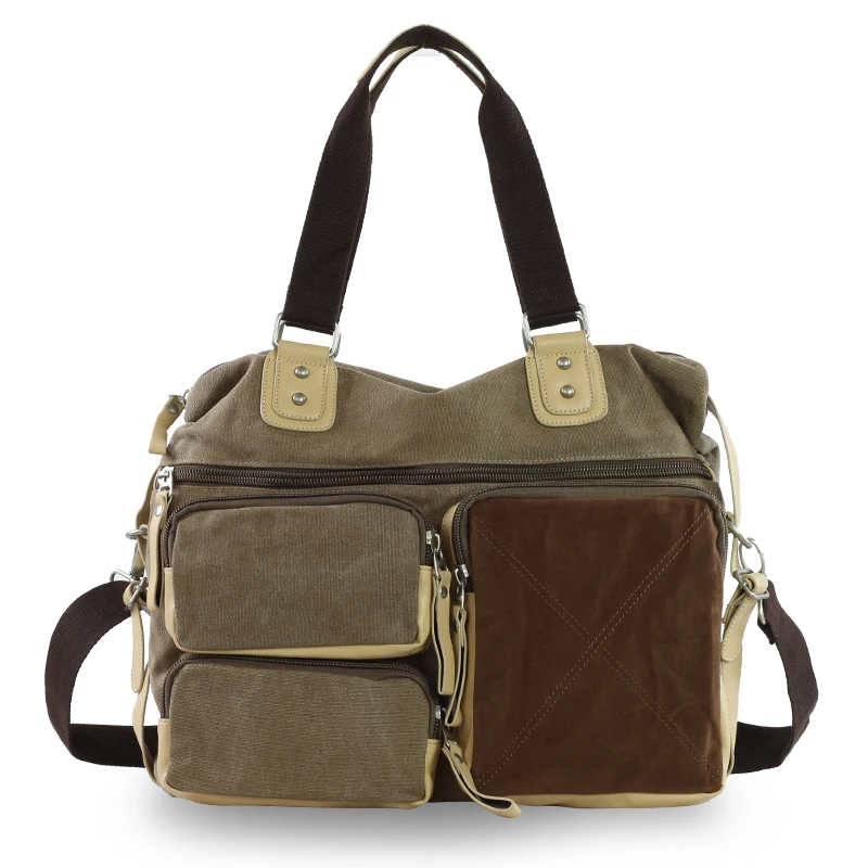 Винтажный Мужской портфель canvs из 100% хлопка в стиле ретро мужская сумка тоут для