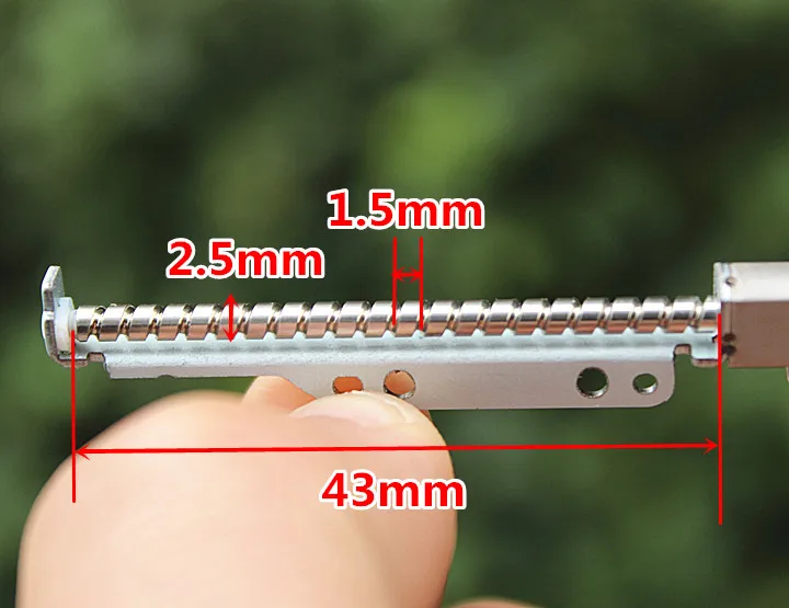 Микро Мини 2 фазный 4 проводной шаговый двигатель точный линейный винт 43 мм