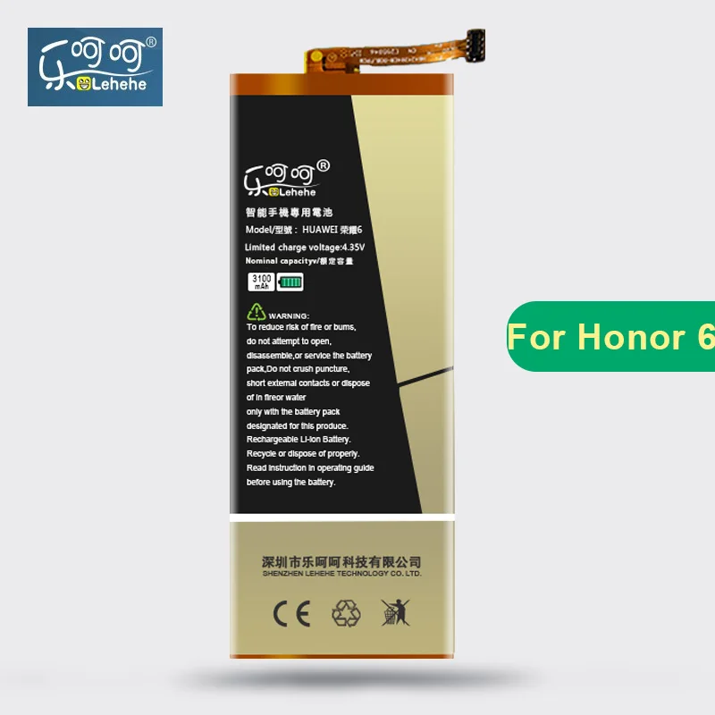 Батарея lehehe для huawei honor 6 H60-L01 H60-L02 H60-L11 3100 мА/ч, honor 4X HB4242B4EBW батареи Замена Бесплатные инструменты