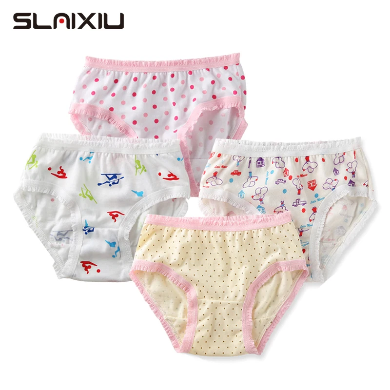 Bragas de algod&oacute;n para ni&ntilde;as, pantalones cortos florales, ropa interior para ni&ntilde;os de 0 a 11 a&ntilde;os, env&iacute;o de colores aleatorios, 2 uds.-0