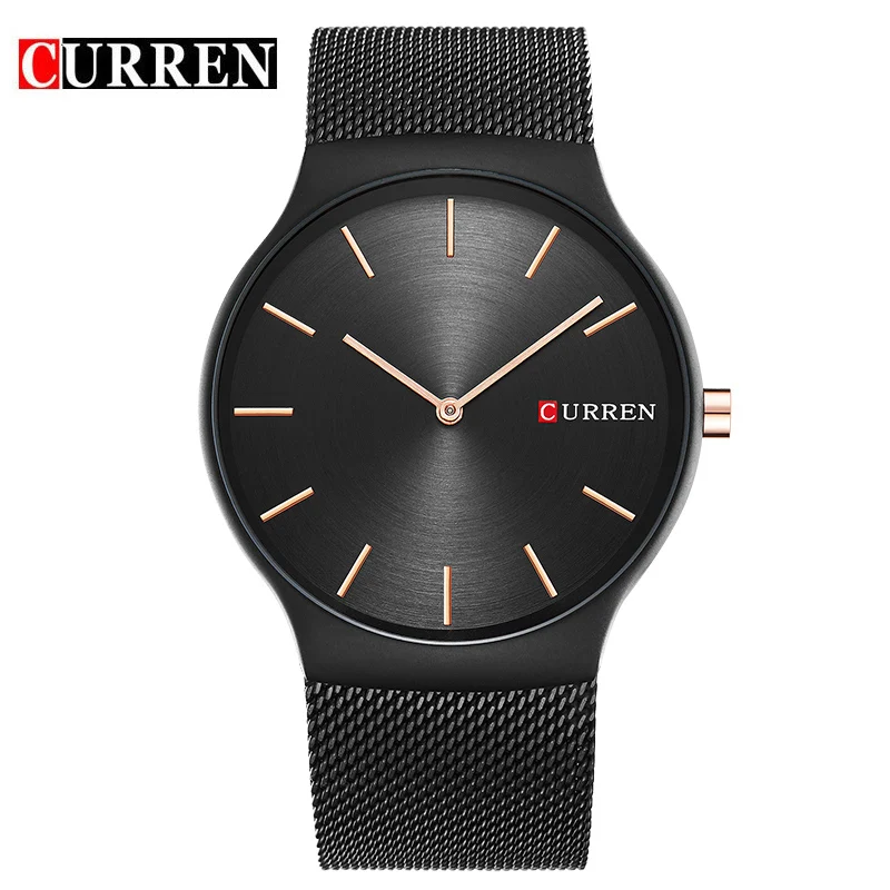 

CURREN 2017 new black rose gold Pointer relogio masculino Top Luxury Brand Analog sports Wristwatch Quartz Business Watch Men