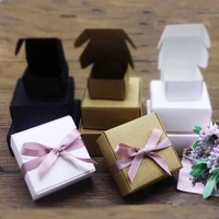 10pcslot 16sizes vintage kraft paper box cardboard handmade soap boxwhite craft paper gift boxblack packaging jewelry box