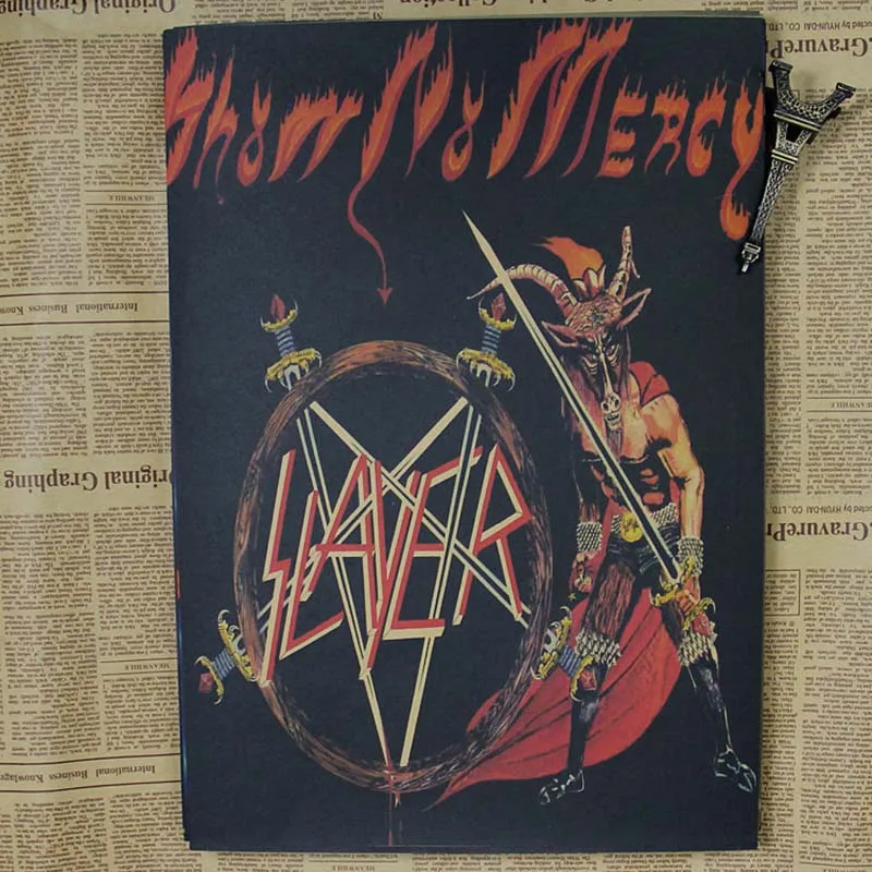 Белый Уютный момент группа Slayer Винтаж Плакат американская скорость металл рок музыка ретро кафе настенная декоративная живопись QT380 - Цвет: Белый