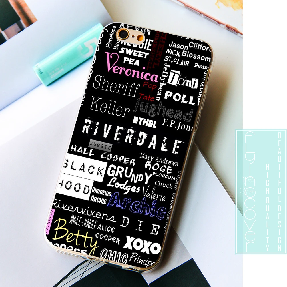 Чехлы Fundas tv riversdale Collage Shell для IPhone 10x7 8 6 S Plus 5s 5 SE 5C 4S 4 iPod Touch прозрачный мягкий