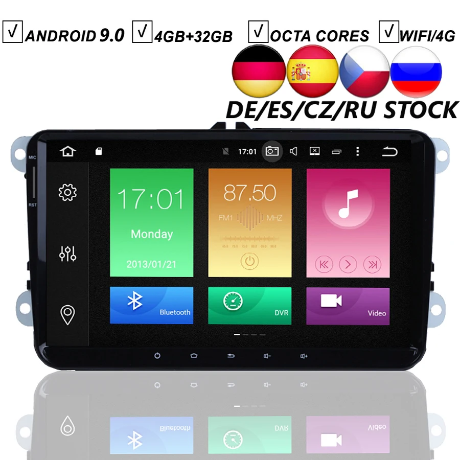 9 дюймовый IPS автомобильный Android 0 GPS плеер для VW JETTA POLO GOLF PASSAT тигуан Жук Touran Caddy Magotan