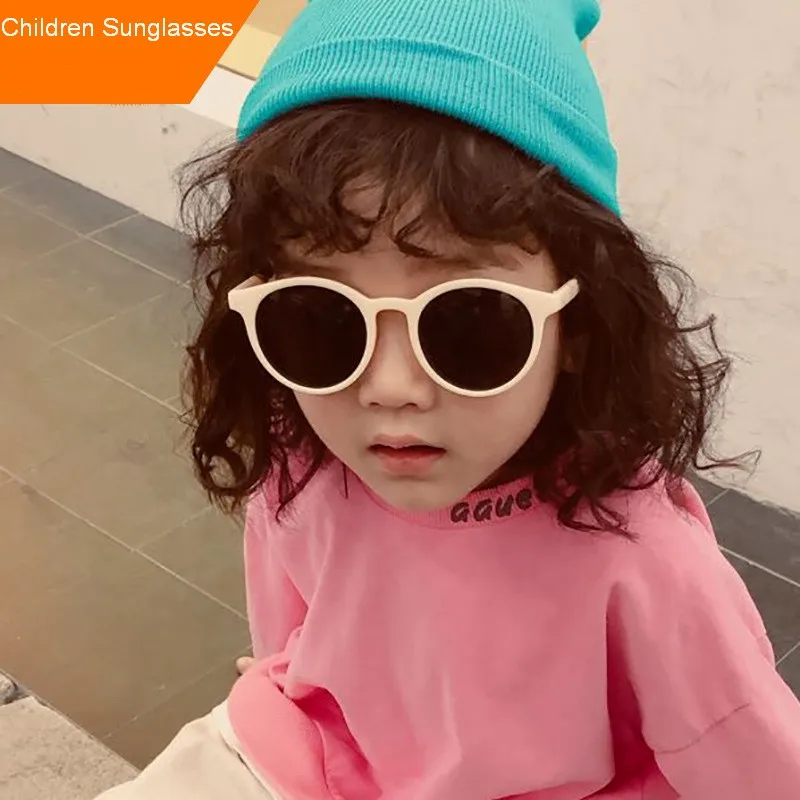 MYT_0116 Kids Sunglasses Boys And Girls Retro Children Sunglasses Round Sun Glasses Vintage Baby Oculos Retro Eyewear
