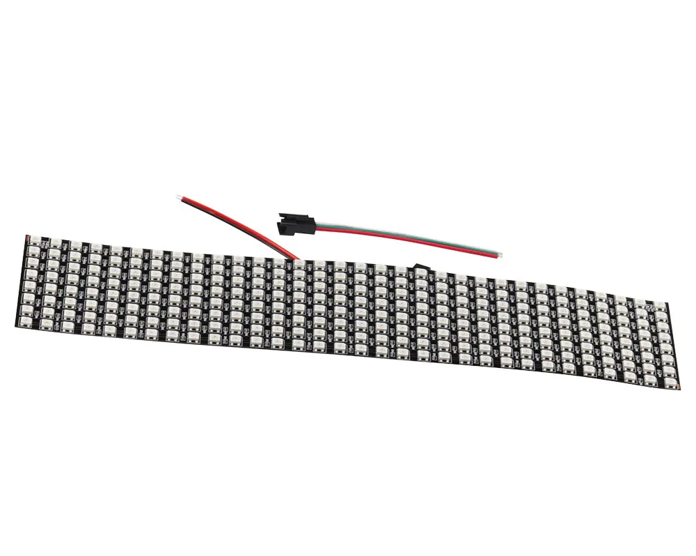 Aihasd WS2812B 5050 8x32 RGB гибкие светодио дный Панель матрица индивидуально адресуемых