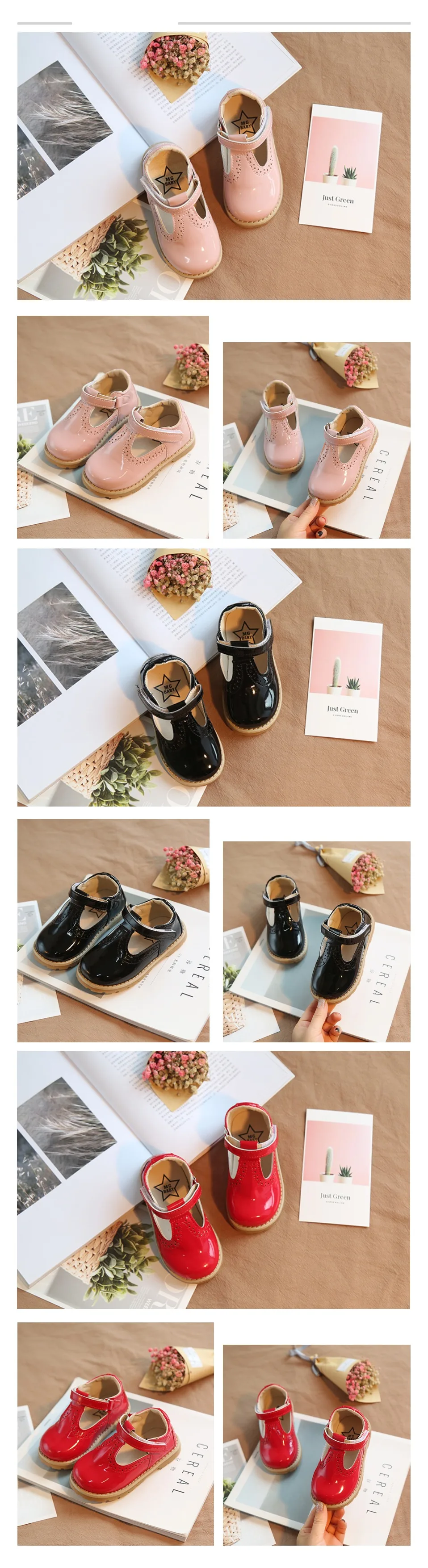 Kid Girls Leather Shoes Princess Spring Autumn Children's Shoes School Girl Casual England Retro Wedding Party Dance Shoes