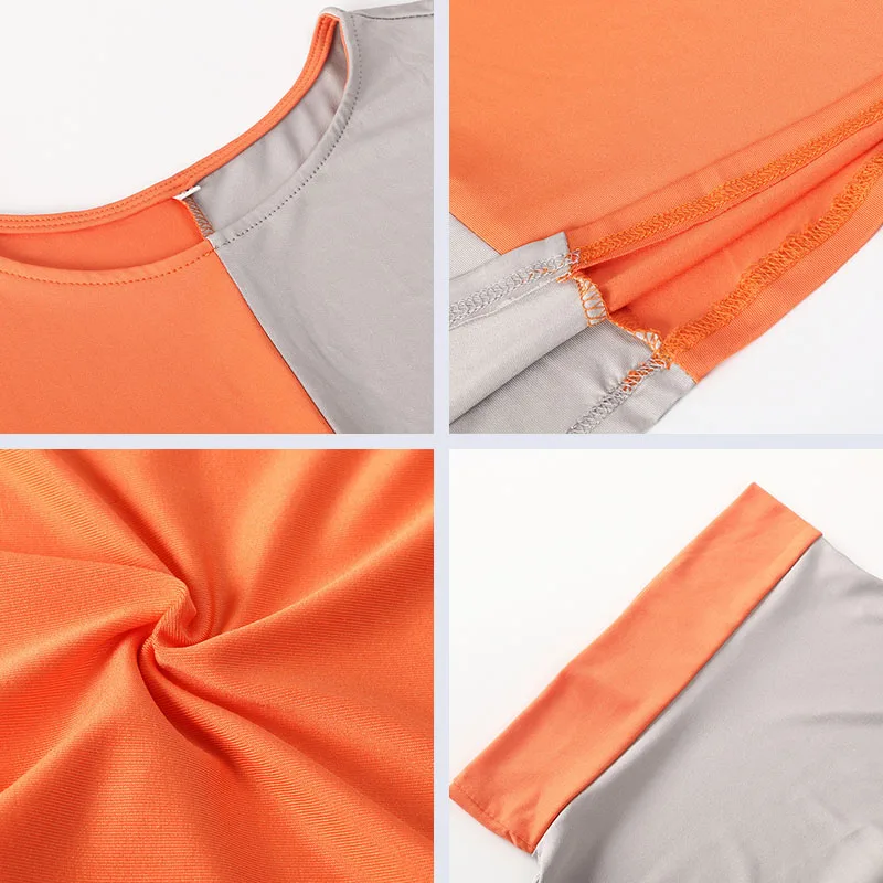 Летнее пляжное свободное платье большого размера с круглым вырезом для женщин