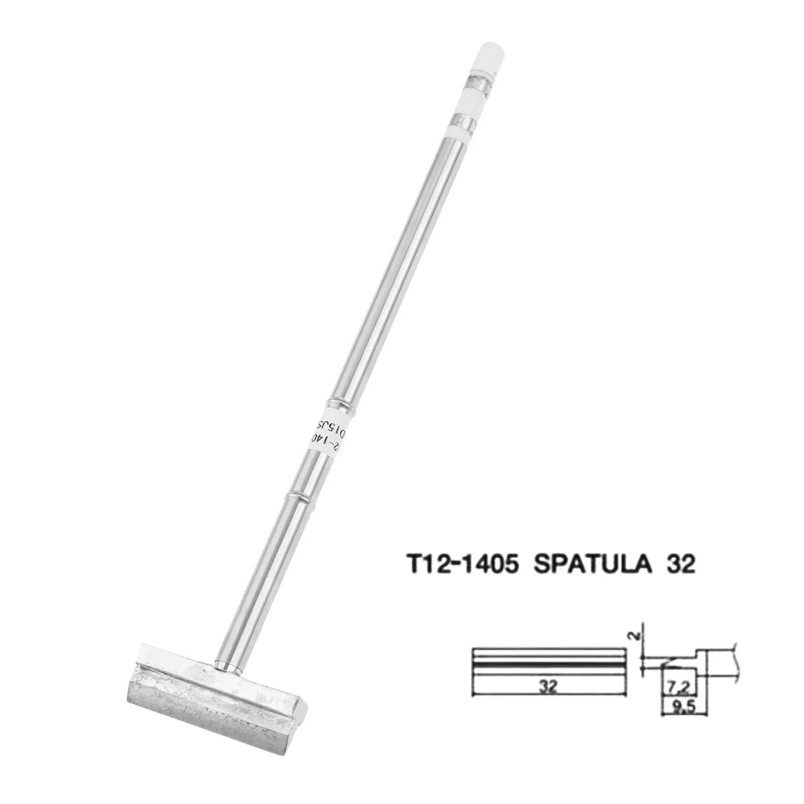 T12-1405 DRELD T12 жало паяльника скребок с лопаткой Лопата Тип T12-1401 1402 1403 1404 1405 1406 для FX-9501 FX-951 паяльная станция - Цвет: T12-1405