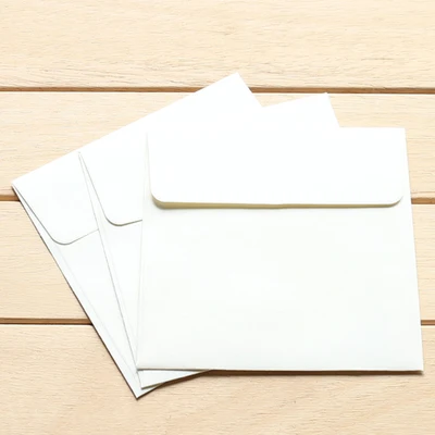 100PCS/lot Kraft Envelopes Square envelope card bank membership Wedding Party Invitation Card | Дом и сад
