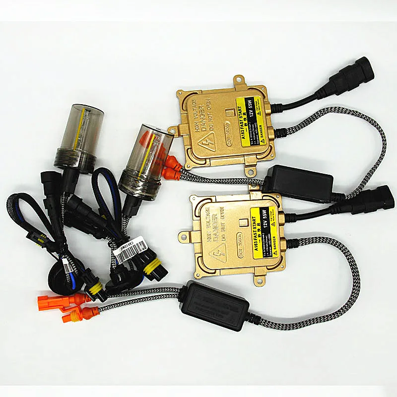 Комплект тонкого балласта HID ксеноновая лампа 12V55W H4 H7 H11 9005 9006 HB3 HB4 H1 H3