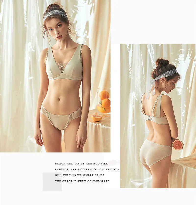 Сексуальный мусс Глубокий V сексуальный бюстгальтер и трусики наборы кружева цветочный дизайн удобный великолепный молодой девушки белье прозрачные трусики