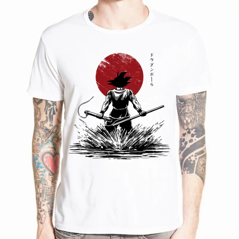 Dragon Ball Z футболка Goku Лето 2019 сайан вежета Harajuku Для мужчин короткий рукав с О