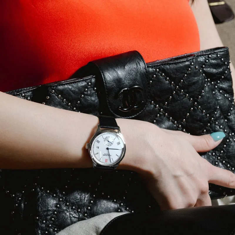 Agelocer Automatic Watch Women Leather Bracelet Ladies Wristwatch Black Waterproof Mechanical Watch Womens Clock Reloj Mujer enlarge