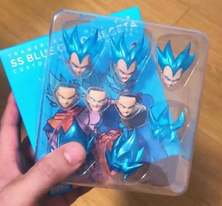 picture color Demoniacal fit SSJ синий заказной головной убор и набор для волос аксессуары для goku& vegeta 1/12 - Цвет: picture color