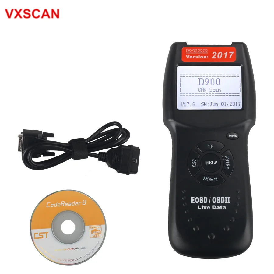 2016 Версия D900 CANBUS OBD2 Live Data Code Reader |