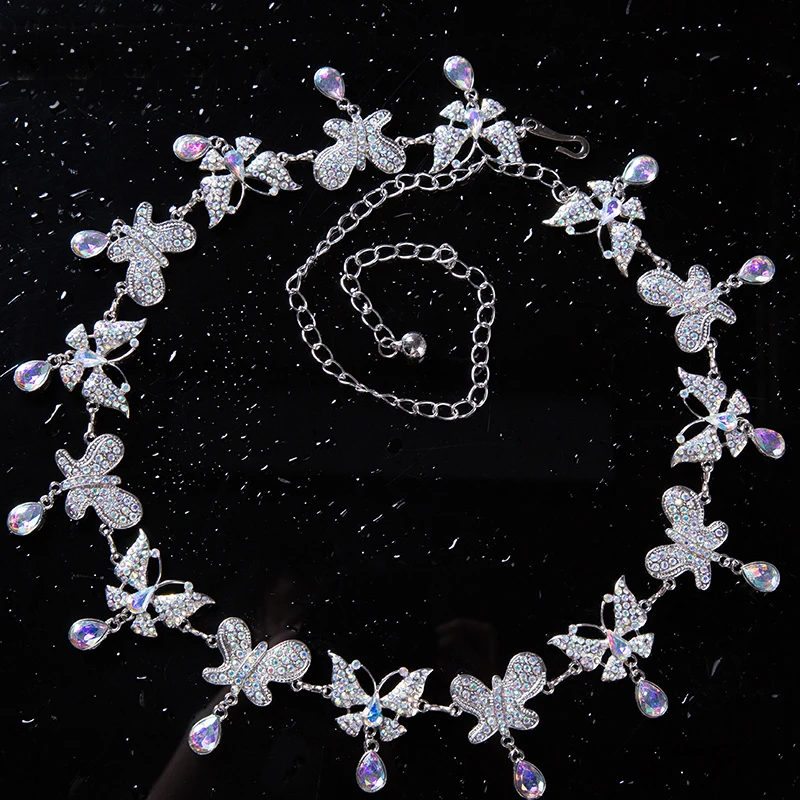 Новый костюм для танца живота ювелирных изделий с украшением в виде кристаллов