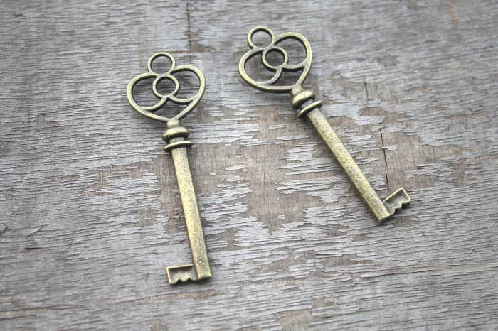5 шт. винтажный брелок для телефона цвет бронзы флип подвеска 62x21 мм|charm pendant|charms