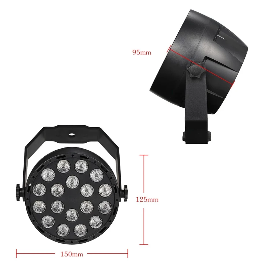 Инопланетянин пульт 18 светодиодный s DMX RGB мини светодиодный сценический Par Светильник ing Effect DJ Disco вечерние бар для праздника Рождество Свадьба День рождения Клуб Светильник