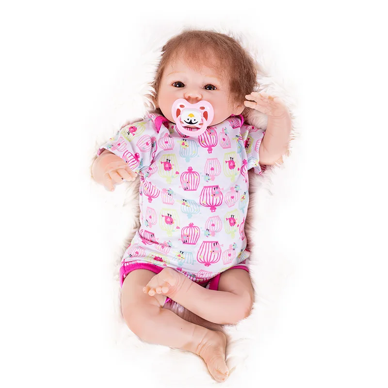 

OtardDolls 46cm Lifelike Reborn Baby Dolls Girl Soft Silicone Bebes Reborns Realistic Reborn Dolls Silicon Clothes Cute Toy